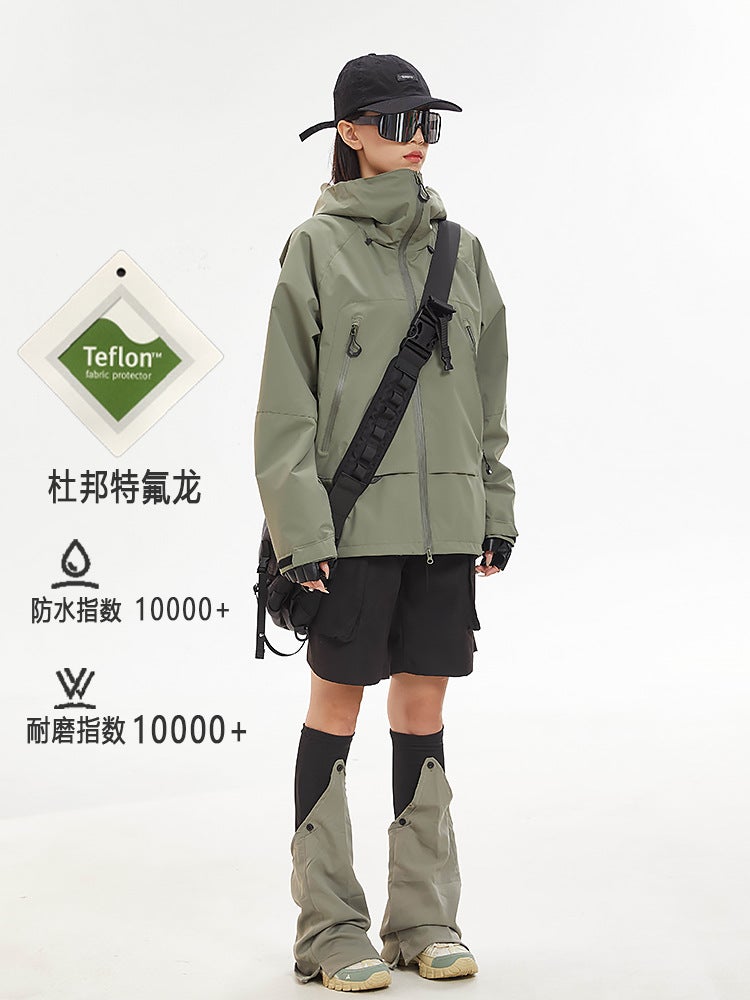 Bx He Tong Hooded Waterproof Jacket – Unisex Autumn Cardigan for Outdoor Activities - Image 3